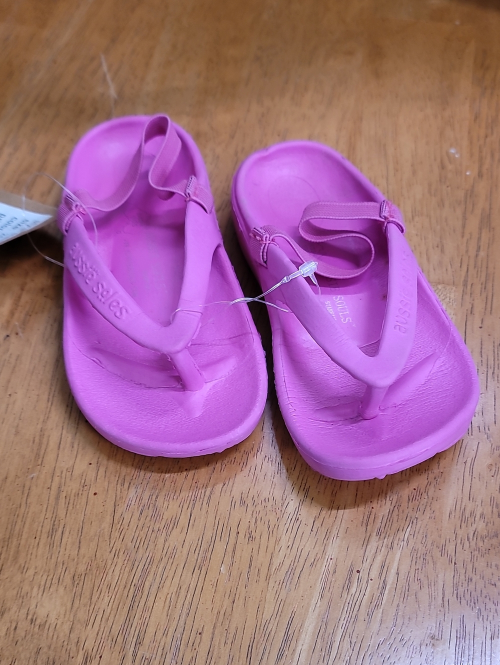 Toddler Bright Pink Foam Flip-Flop Sandals with Elastic Back Strap